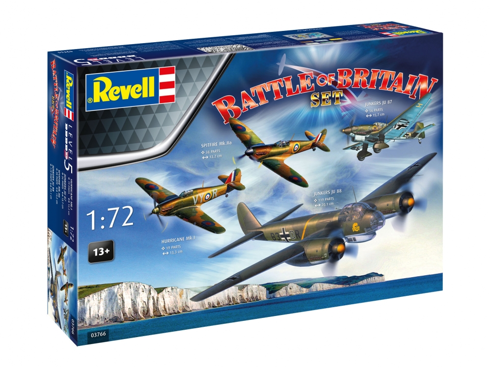 Комплект сглобяеми модели, Revell, 85-та годишнина от Битката за Великобритания, 232 части