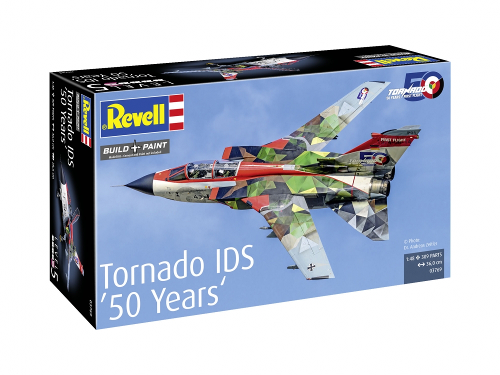 Assembly model, Revell, Panavia Tornado IDS Fighter, 50th Anniversary, 309 parts