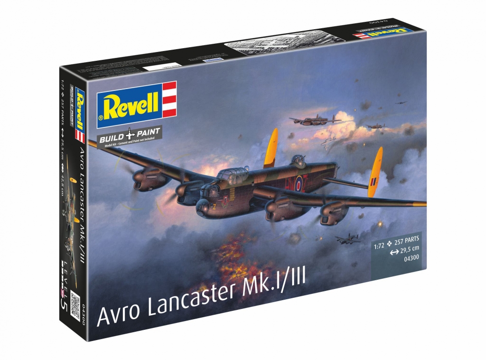 Assembly model, Revell, Lancaster Mk.I-III, 257 parts