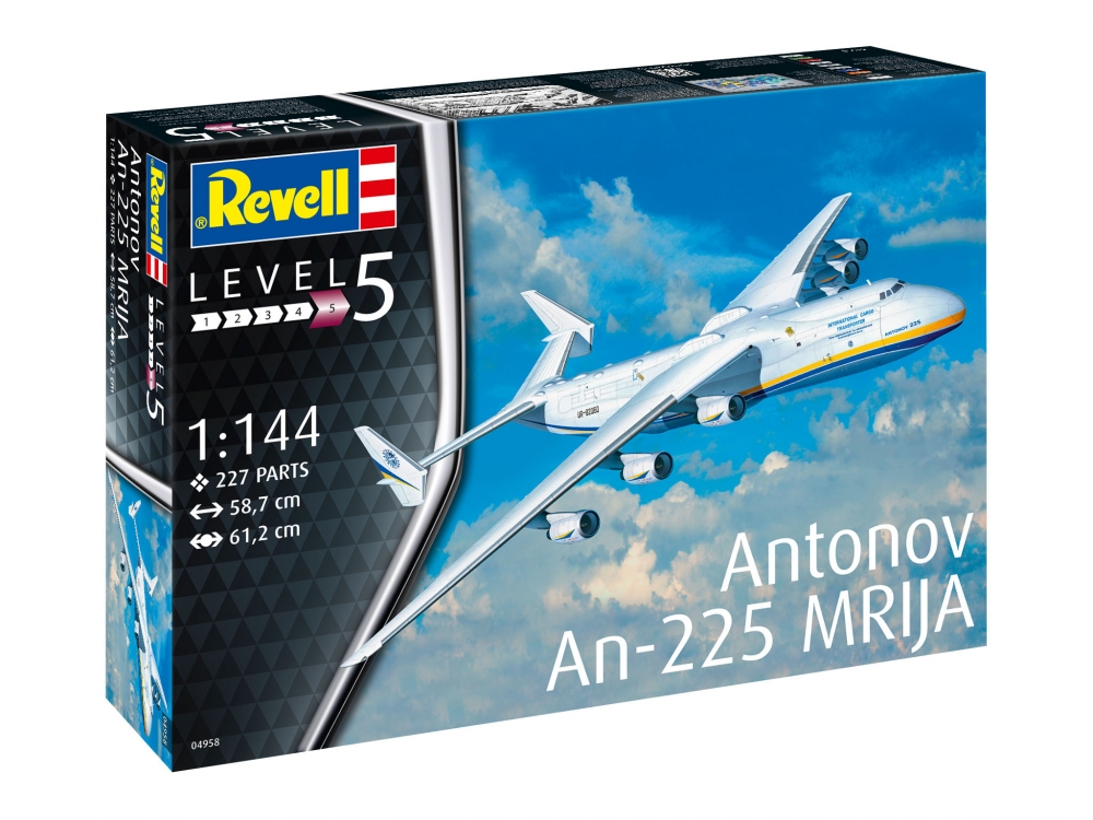 Assembly model, Revell, Antonov An-225 Mrija, 227 parts