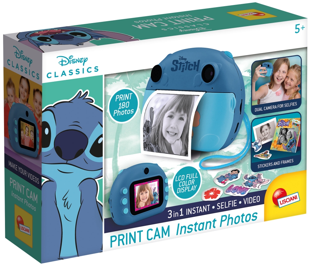 Children′s instant camera, Lisciani, Stitch