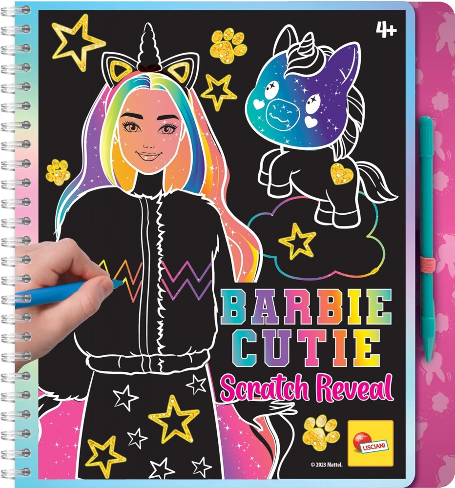 Creative Kit, Lisciani, Barbie, Scratch Reveal, Scratch Book Barbie cutie