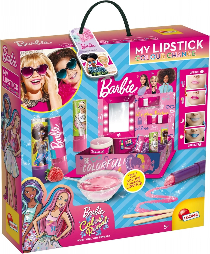 Creative Kit, Lisciani, Barbie, DIY Color Changing Lipstick