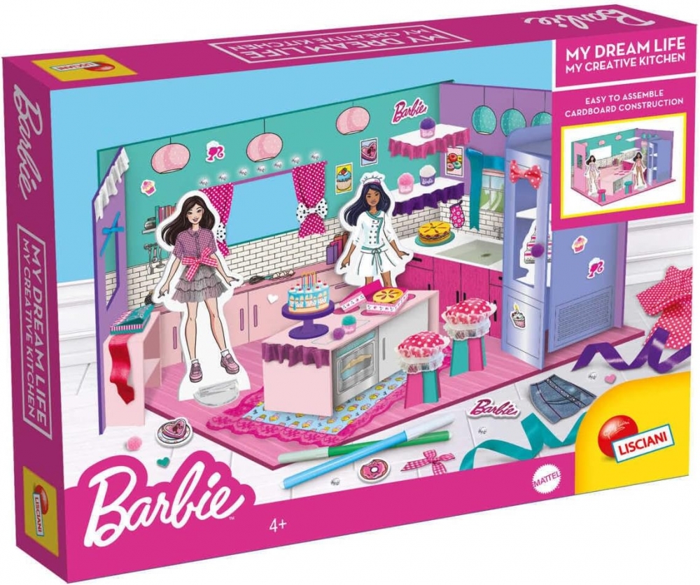 Creative kit, Lisciani, Barbie, DIY Barbie kitchen