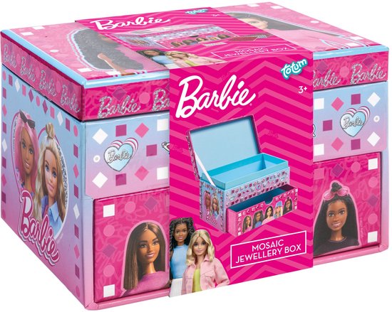 Creative set, Totum, Barbie, Decorate your own jewelry box