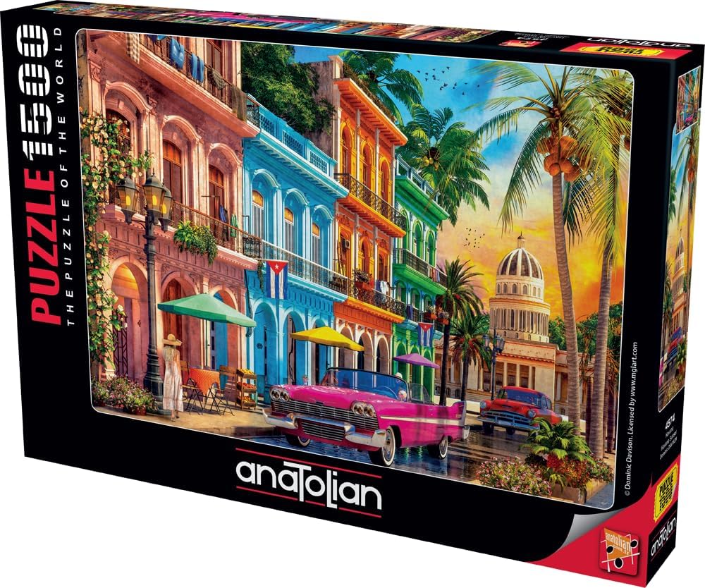 Puzzle, Anatolian, Sunset in Havana, 1500 pieces