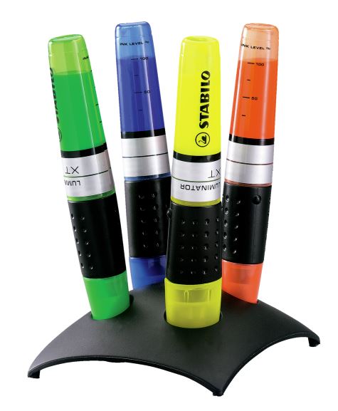 Text marker set, Stabilo, Luminator, 4 colors