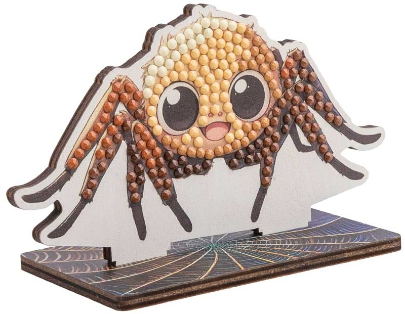 Diamond embroidery kit, Craft Buddy, Crystal Art Buddies, Spider, 7 pieces