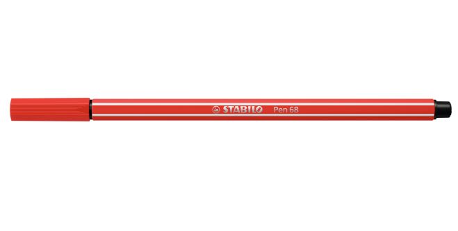 Felt tip pen, Stabilo, Pen 68, Carmine