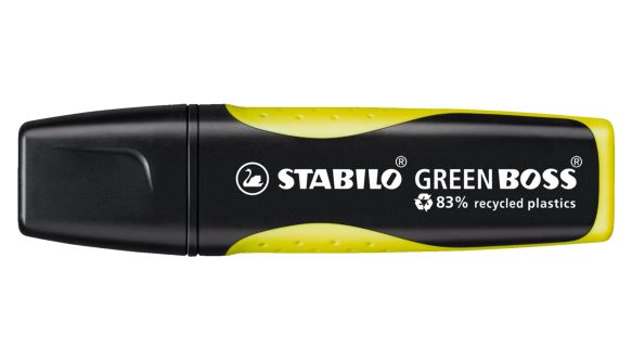 Text marker, Stabilo, Green Boss, Yellow