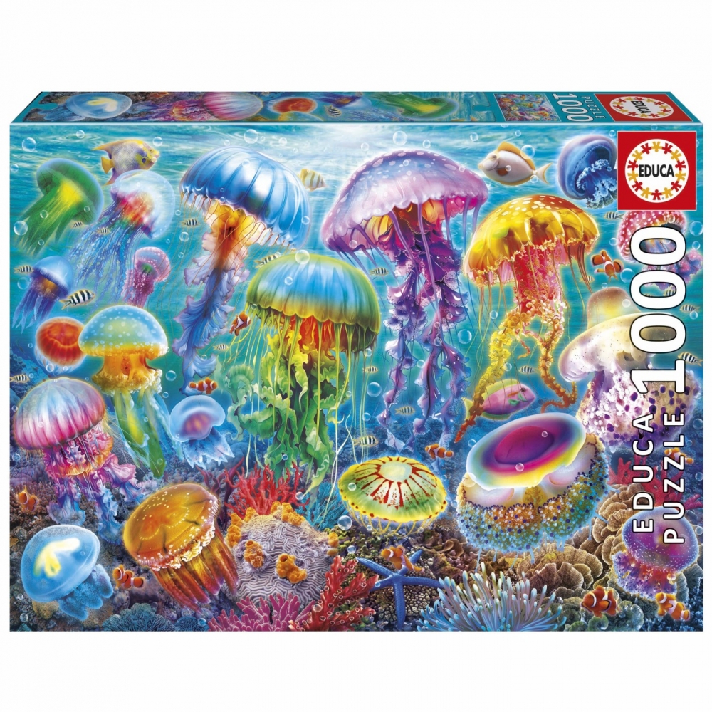 Puzzle, Educa, Jellyfish, 1000 pieces