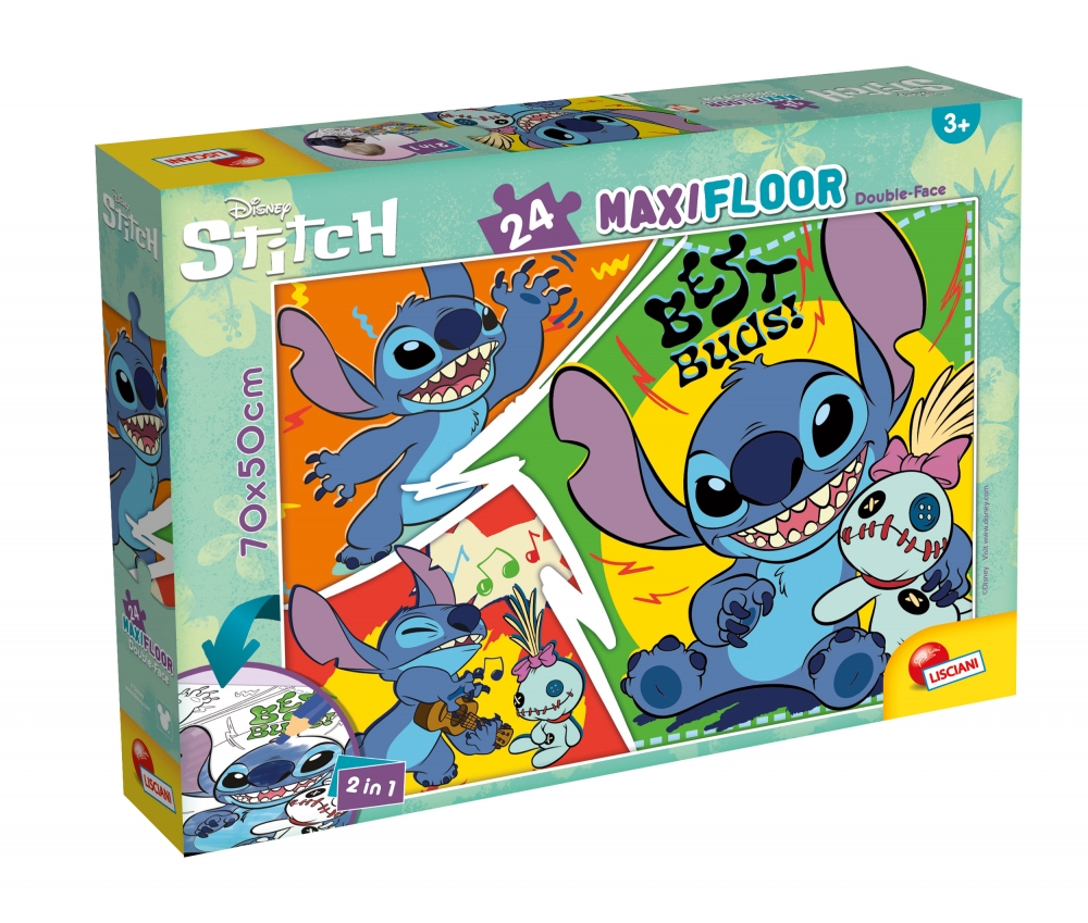 Puzzle, Lisciani, Lilo and Stitch, Double-sided puzzle 24 pieces