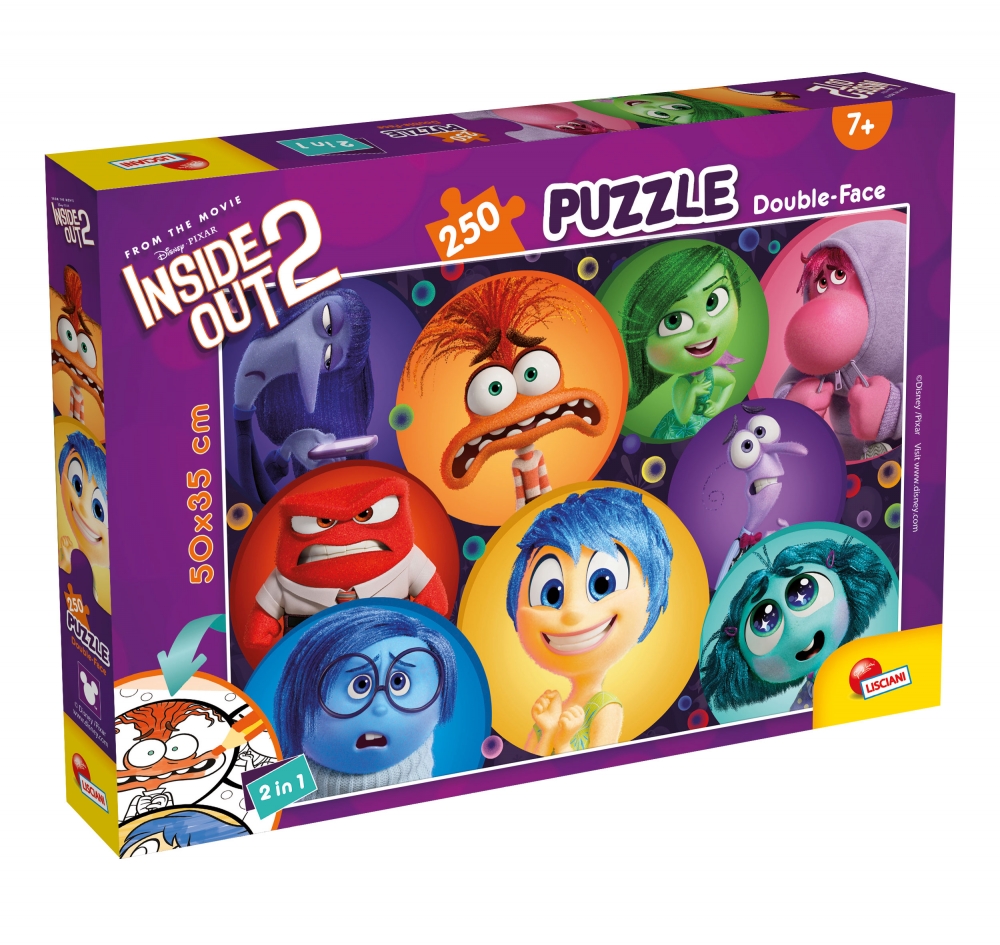 Puzzle, Lisciani, Inside Out 2, Double-sided puzzle 250 pieces
