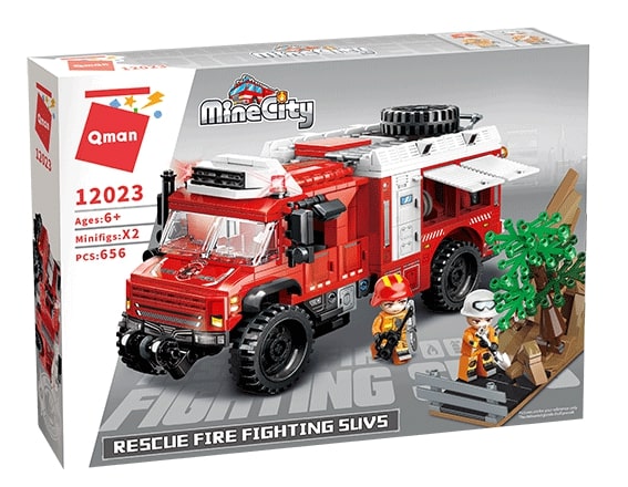Constructor, Qman, MineCity, Fire Command, 656 parts