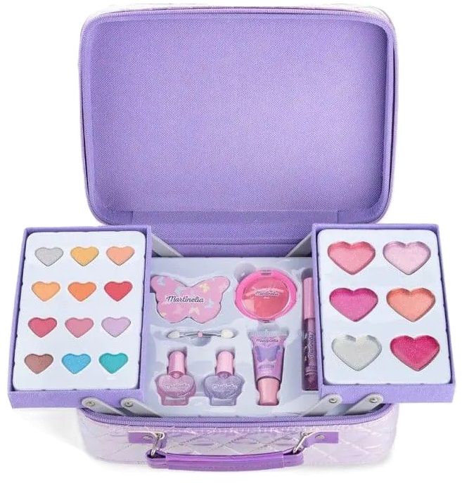 Cosmetic set in a suitcase, Martinelia, Shimmer Wings, Butterfly, 25 pieces