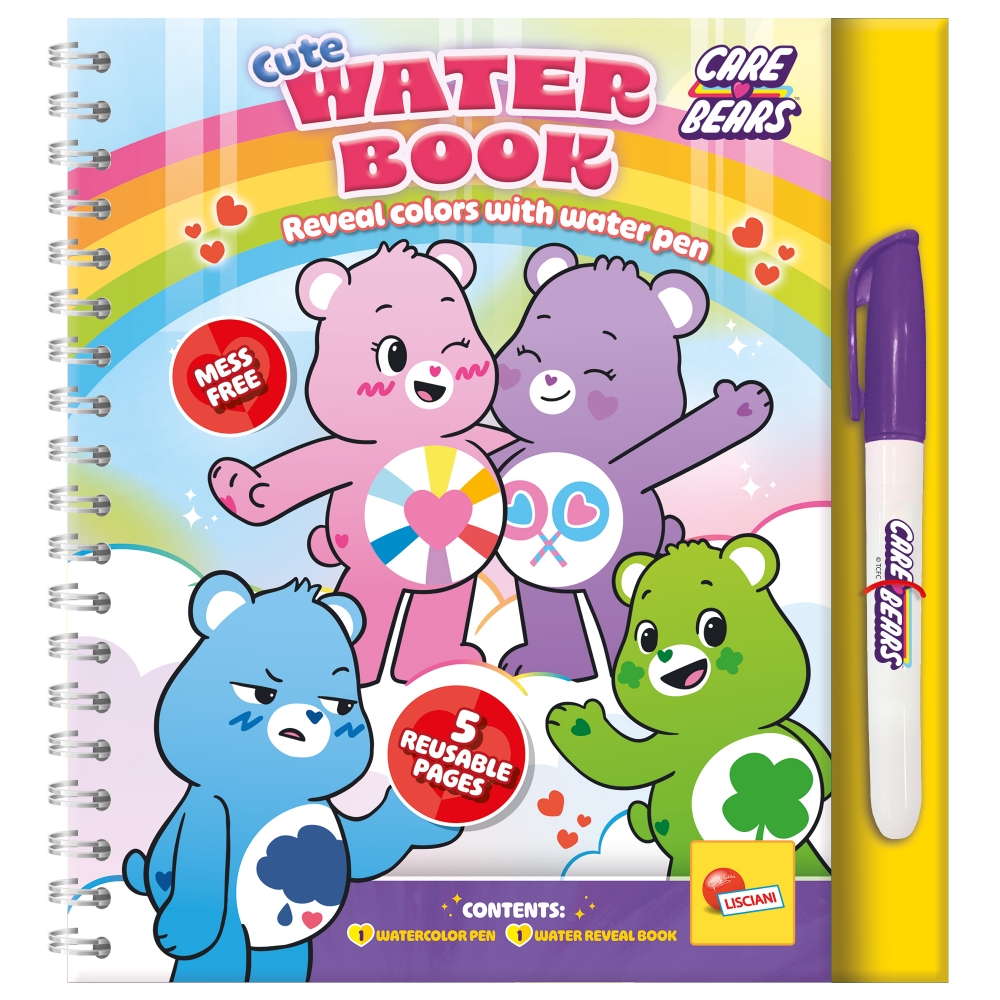Creative set, Lisciani, Care Bears, Water drawing book