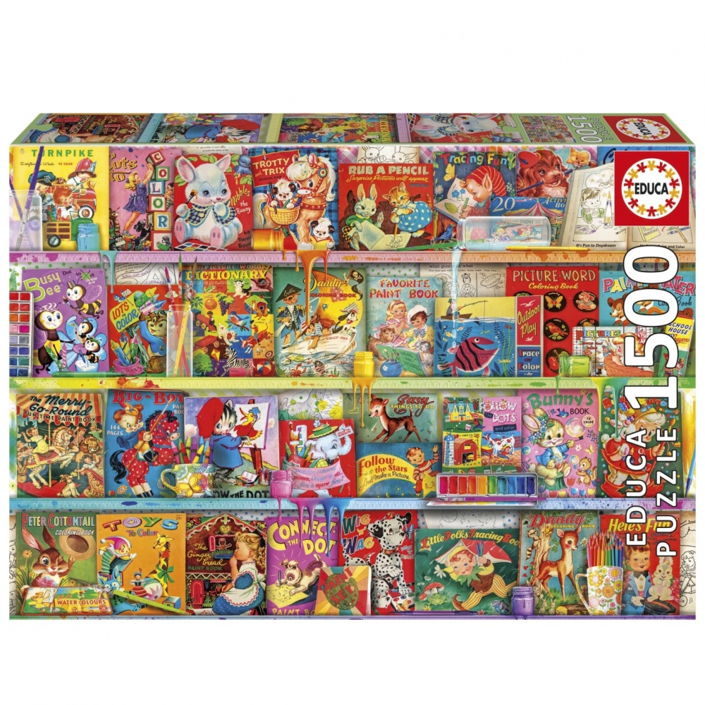 Puzzle, Educa, Fun Book Corner, 1500 pieces