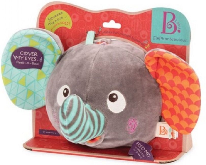 Musical toy, Battat, Plush elephant, 28 x 18 x 18 cm