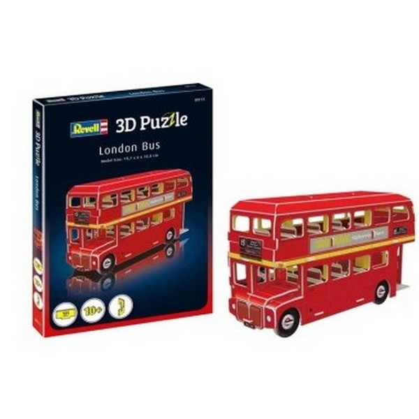 3D puzzle, Revell, London bus, 66 pieces