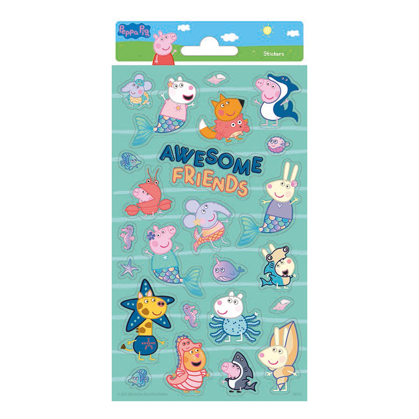Set of stickers, Totum, Peppa Pig, Great Friends, 24 pieces