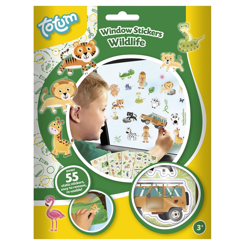 Set of stickers for glass, Totum, Wild nature, 55 pieces
