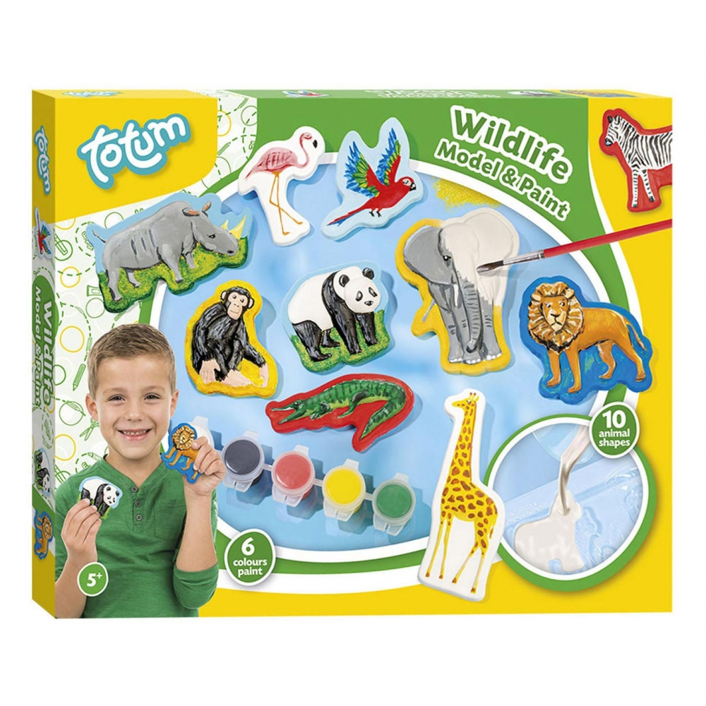 Creative kit, Totum, Model and paint wild animals