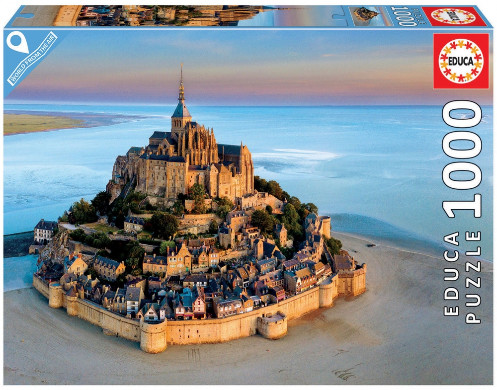 Puzzle, Educa, Mont Saint Michel Castle, 1000 pieces
