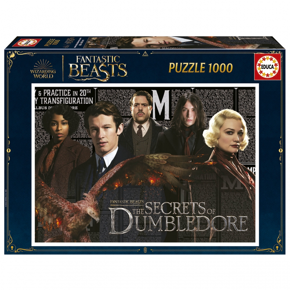 Puzzle, Educa, Fantastic Beasts, Dumbledore′s Secrets, 1000 pieces