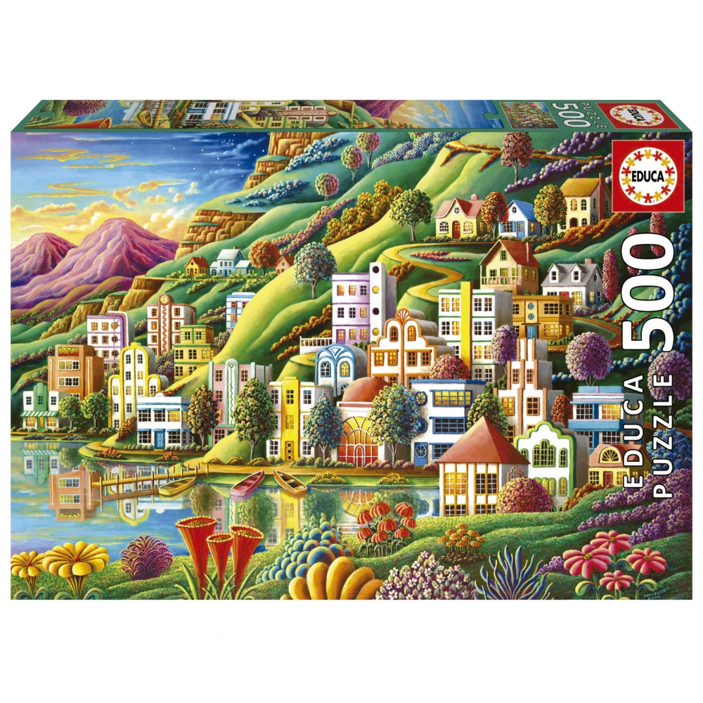 Puzzle, Educa, Hidden Harbor, 500 pieces