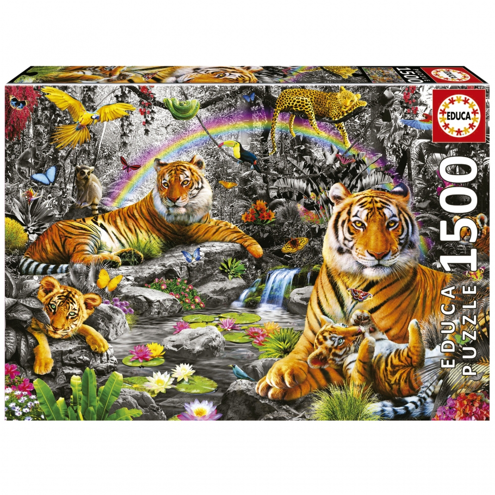 Puzzle, Educa, Brilliant Jungle, 1500 pieces