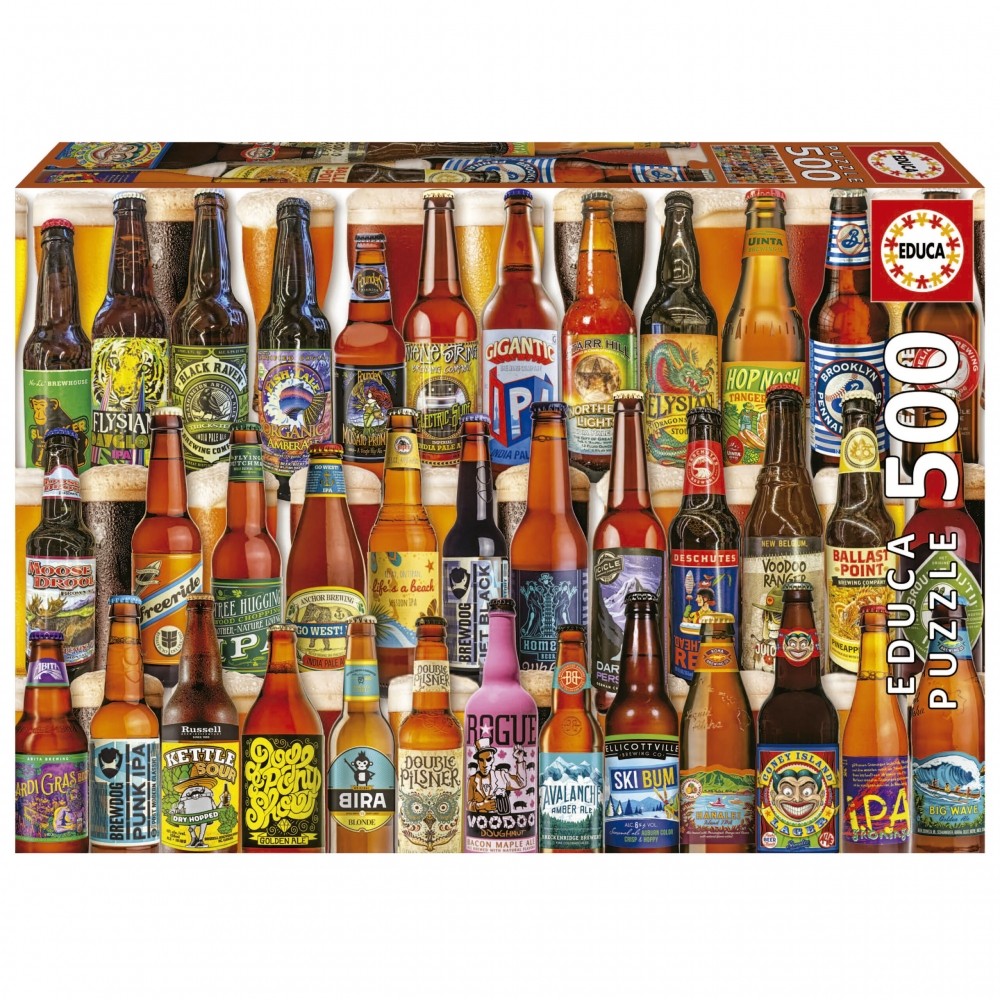 Puzzle, Educa, Craft beers, 500 pieces
