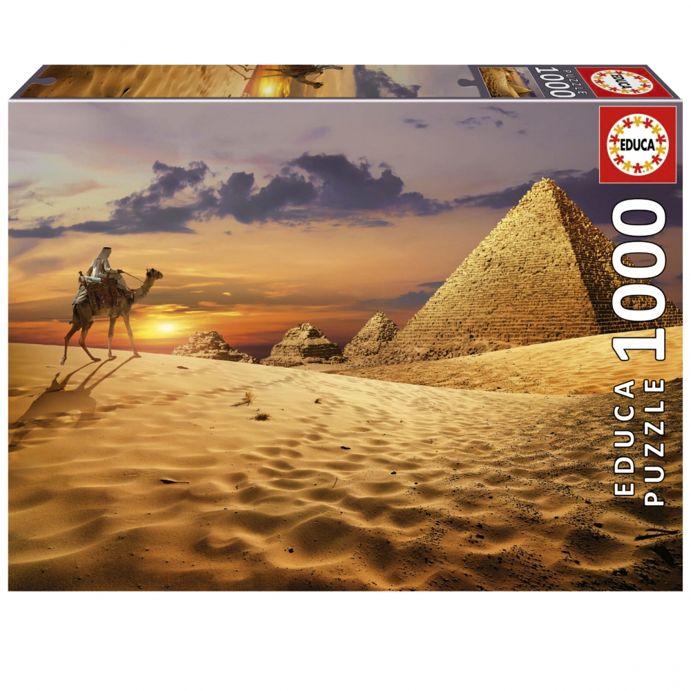 Puzzle, Educa, Camel in the desert, 1000 pieces