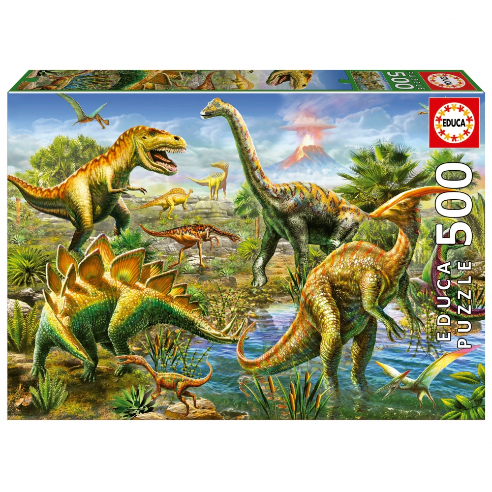 Puzzle, Educa, Jurassic, 500 pieces