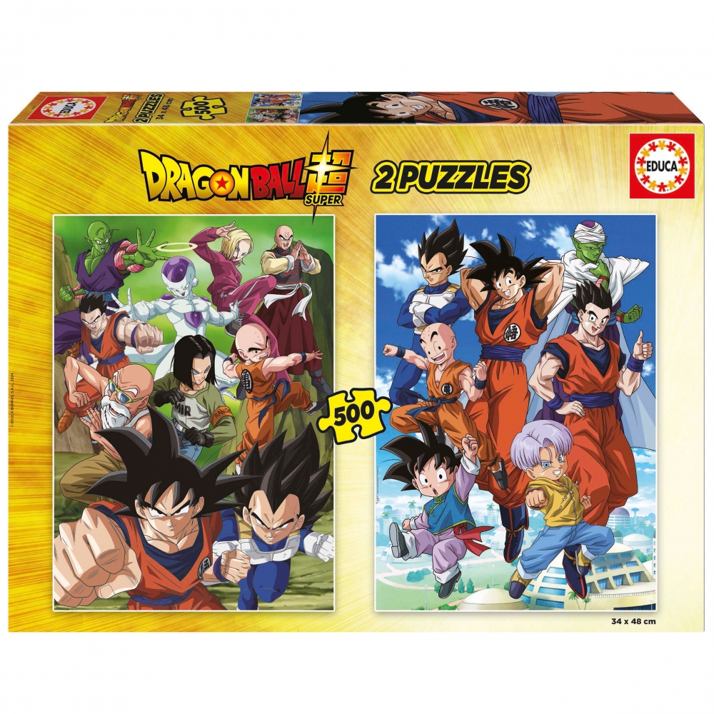 Puzzle, Educa, Dragon Ball 2 in 1, 2 x 500 pieces