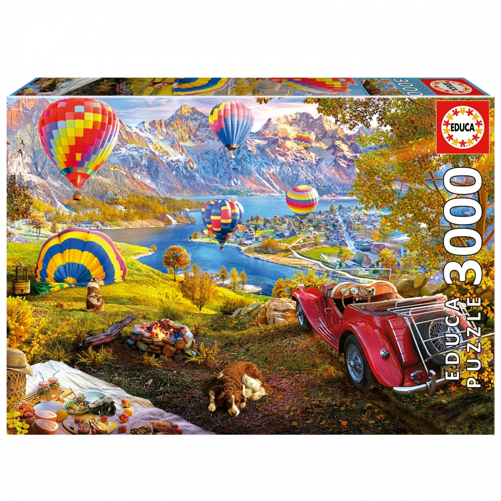 Puzzle, Educa, Balloon Valley, 3000 pieces