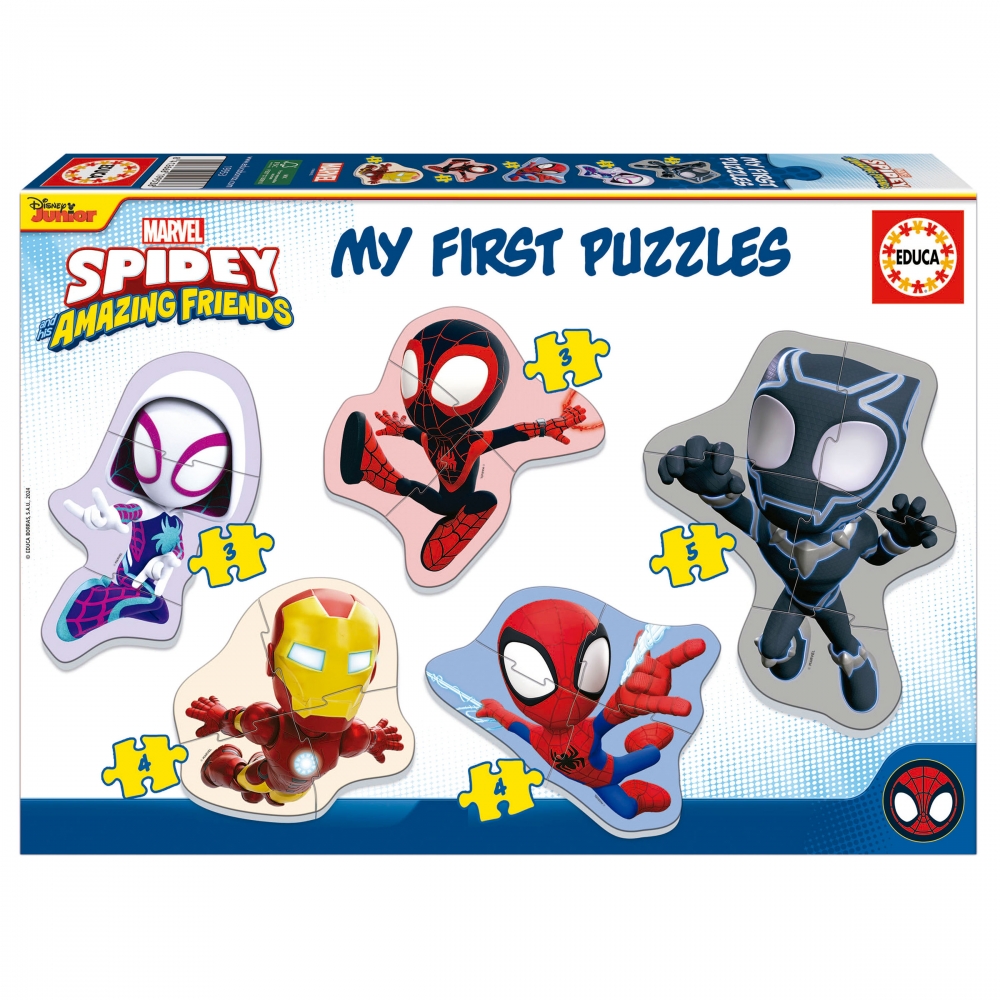 Progressive puzzle, Educa, Spidey and his amazing friends 5 in 1, 3/3/4/4/5/ pieces