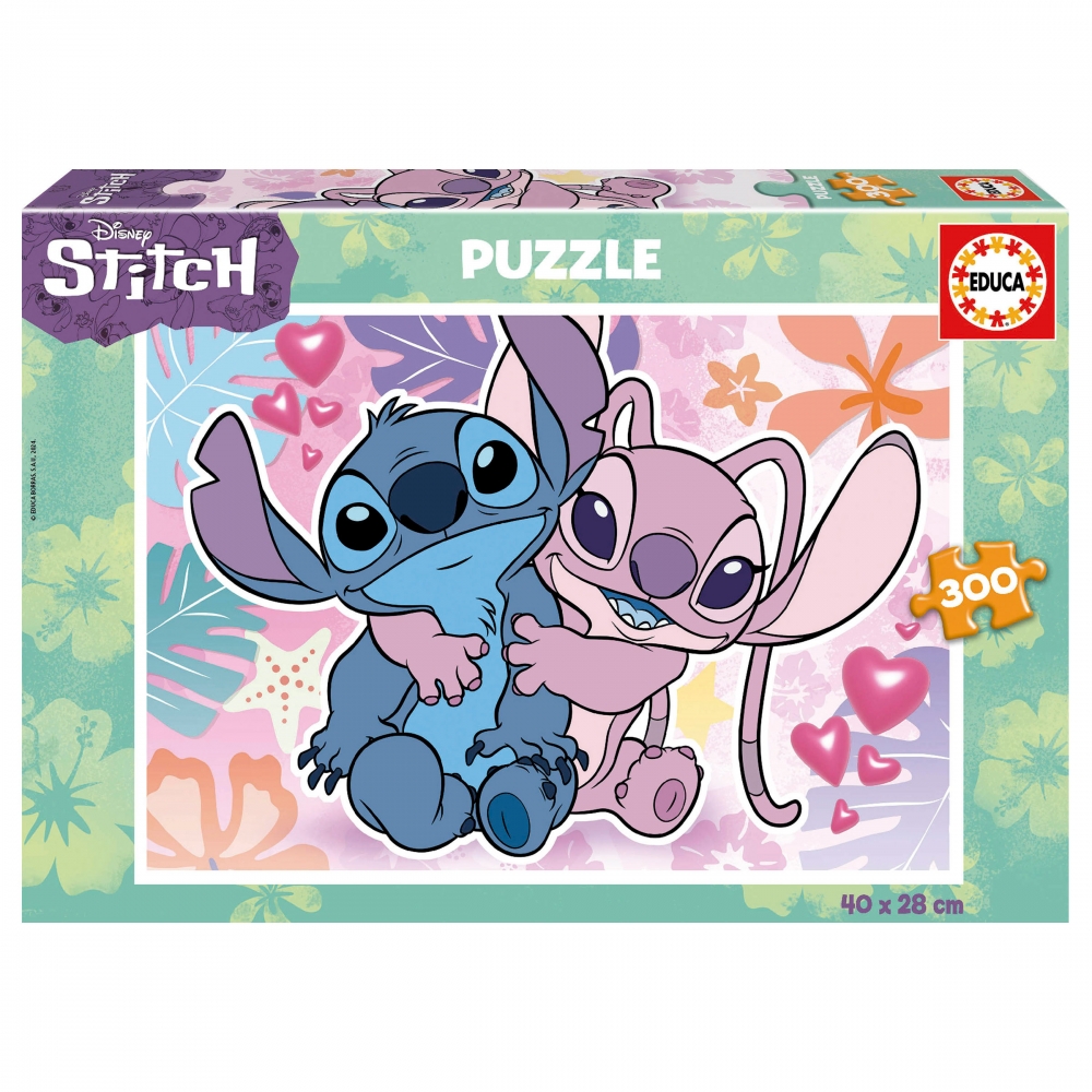 Puzzle, Educa, Stitch, 300 pieces
