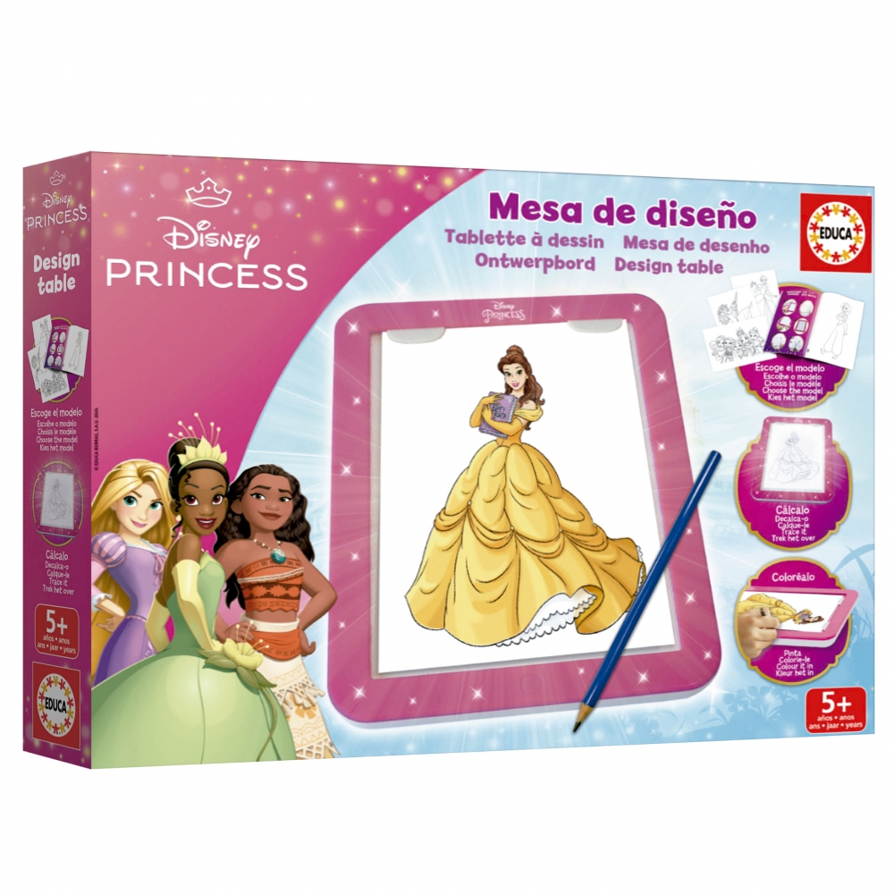 Drawing tablet, Educa, Princesses