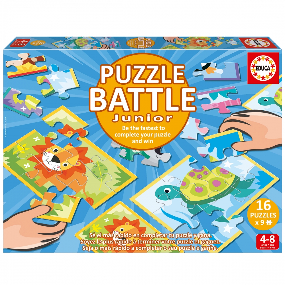 Puzzle Battles, Educa, 16 x 9 pieces, Animals
