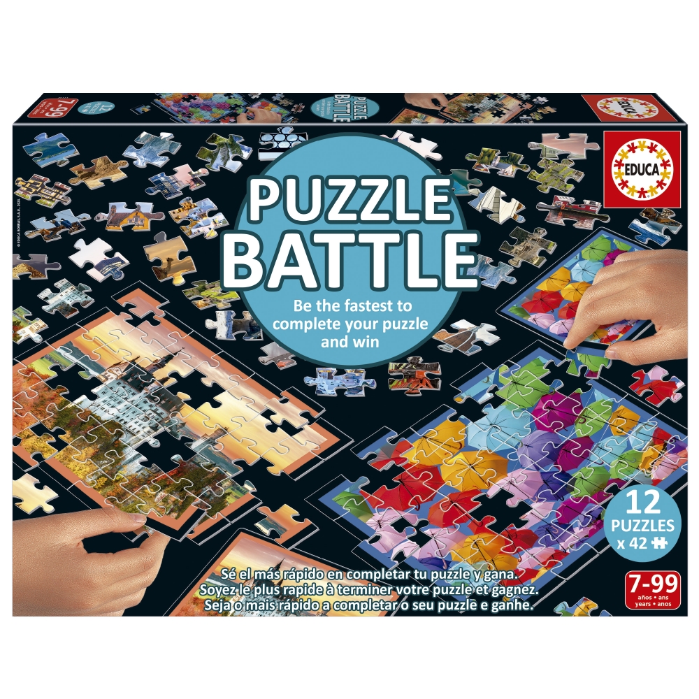 Puzzle Battles, Educa, 12 x 42 pieces, Travel