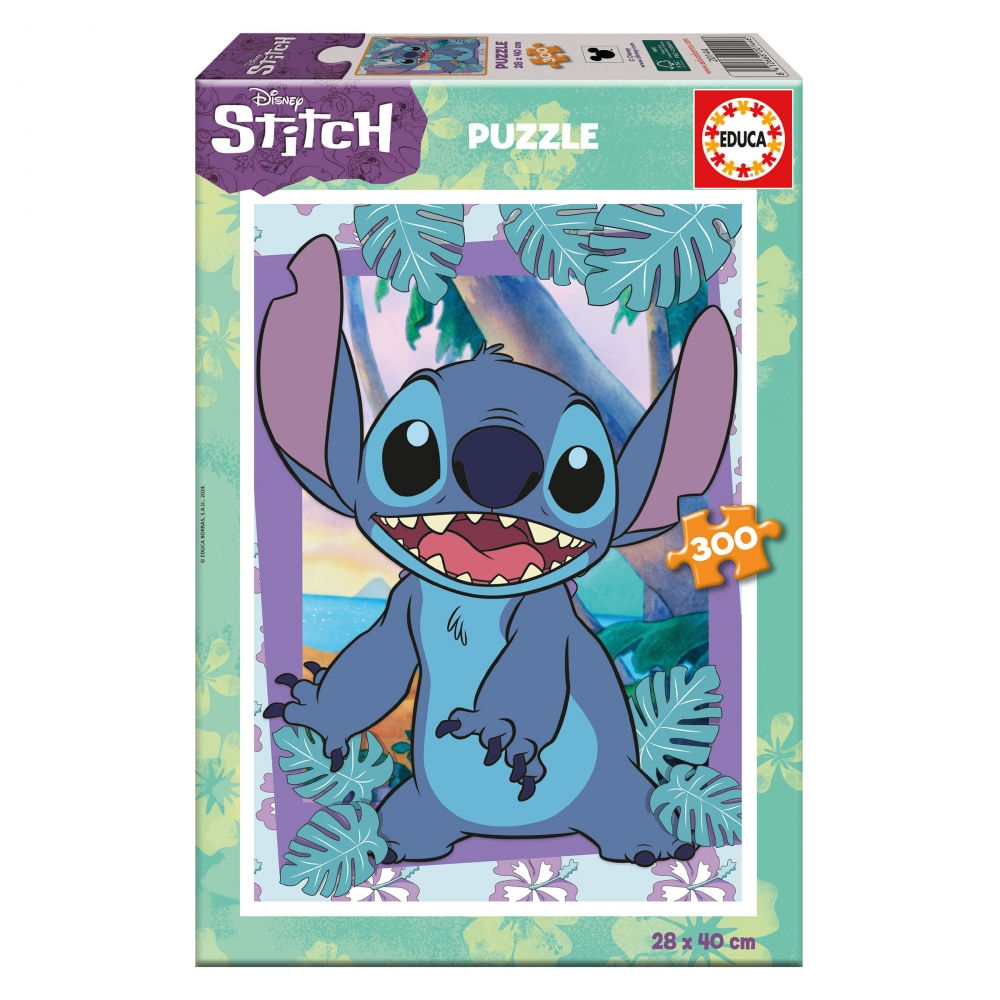 Puzzle, Educa, Stitch, 300 pieces