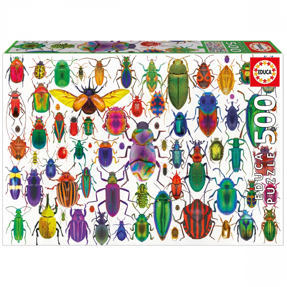 Puzzle, Educa, Beetles, 500 pieces