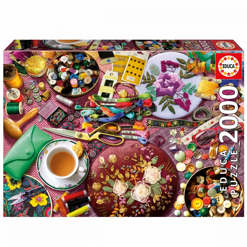 Puzzle, Educa, Sewing Table, 2000 pieces