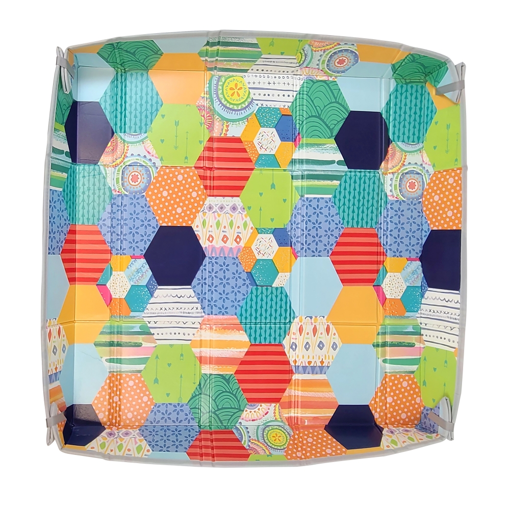 Foldable soft foam mat, Infantino, Colors, 147 x 147 cm