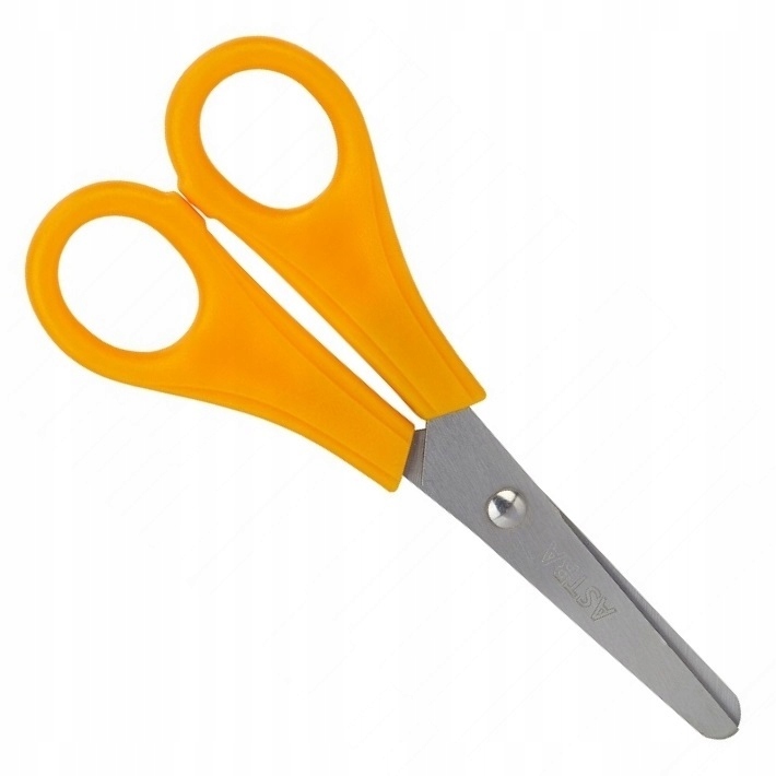 School scissors, Astra, For left hand, 13.5 cm, 1 pc
