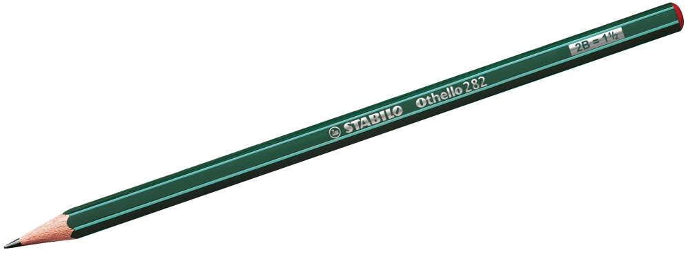 Graphite pencil, Stabilo, Othello 2B, Green