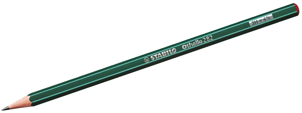 Graphite pencil, Stabilo, Othello 3H, Green