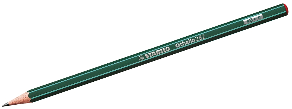 Graphite pencil, Stabilo, Othello 4B, Green