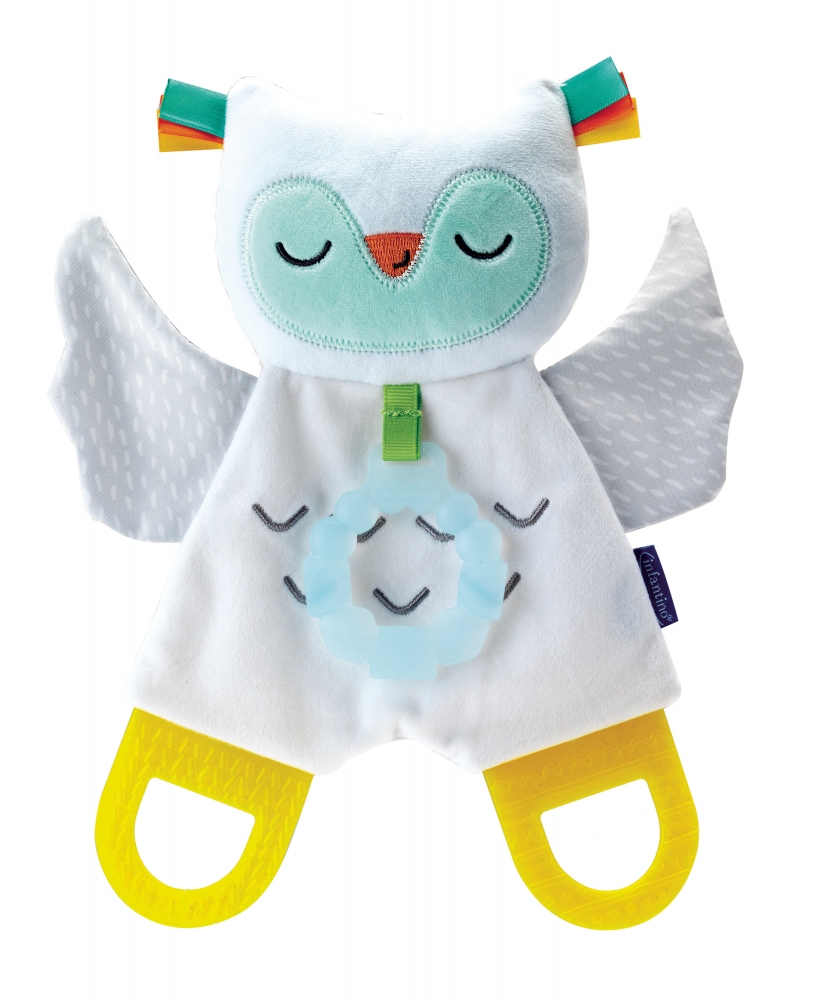 Baby soft sensory toy, Infantino, Glow in the dark owl