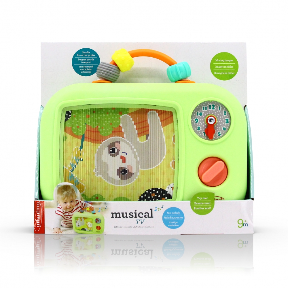Interactive toy, Infantino, Music TV, Green